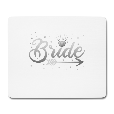 Hochzeit Mousepad - Bride Baut Junggesellenabschied Hochzeit Silber