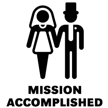 Motiv Mission Accomplished, New (Wedding / Hochzeit)