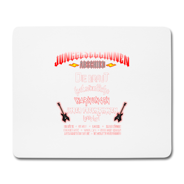 Hochzeit Mousepad - Hard Rock Metal JGA Junggesellinnenabschied Frau