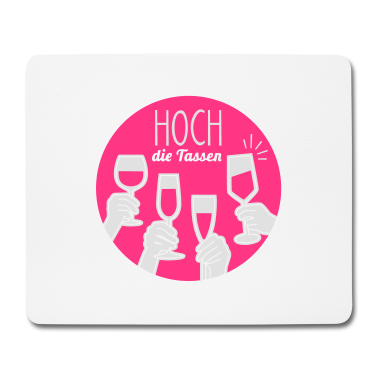 Hochzeit Mousepad - Hoch die Tassen! Prost - Alkohol - Geburtstag - 2C
