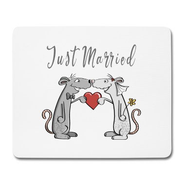 Hochzeit Mousepad - Just Married - Hochzeit - Brautpaar - Liebe - Fun