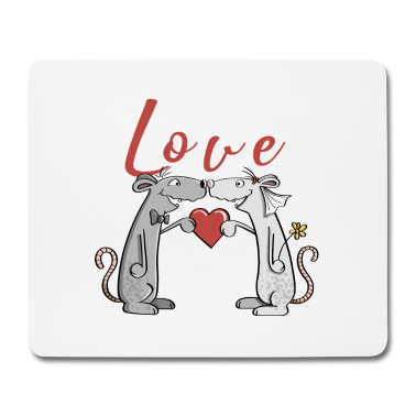Hochzeit Mousepad - Love Hochzeit Mäuse - Liebe - Brautpaar - Heiraten