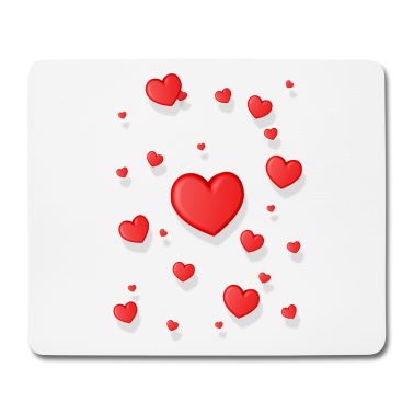 Hochzeit Mousepad - Herzen Heart Valentinstag Valentine's day Hochzeit
