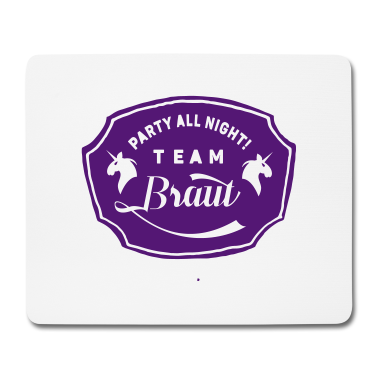 Hochzeit Mousepad - Team Bride Braut JGA Hochzeit Einhorn Polterabend