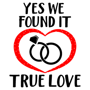 Motiv Wahre liebe mit Herz und Ringen