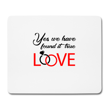 Hochzeit Mousepad - wahre Liebe mit Hochzeitsringen