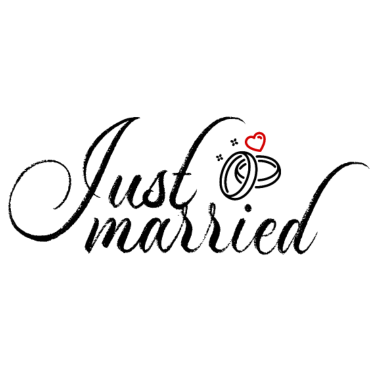 Motiv Gerade verheiratete Hochzeitsgeschenkidee