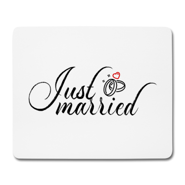 Hochzeit Mousepad - Gerade verheiratete Hochzeitsgeschenkidee