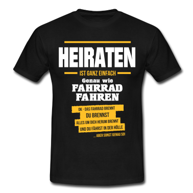 Junggesellenabschied T-Shirt - HEIRATEN