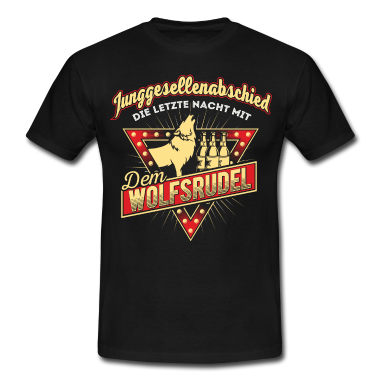 Junggesellenabschied T-Shirt - Junggesellenabschied Wolf