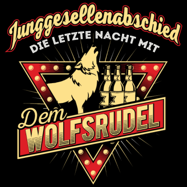 Motiv Junggesellenabschied Wolf