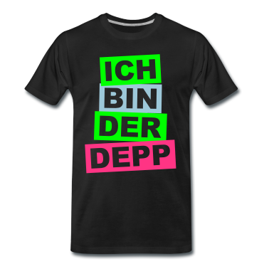 Junggesellenabschied T-Shirt - Ich bin der Depp - Balken