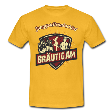 Junggesellenabschied T-Shirt - Bräutigam zum Junggesellenabschied