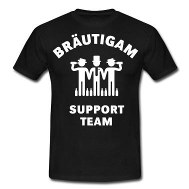 Junggesellenabschied T-Shirt - Bräutigam Support Team (JGA / Polterabend)