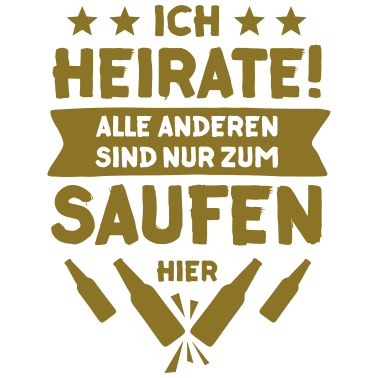 Motiv JGA Team Männer Star