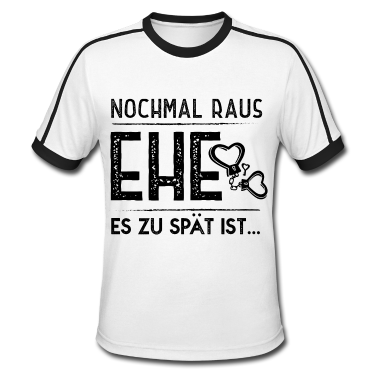 Junggesellenabschied T-Shirt - Ehe Gefangen Lustig Spruch Junggesellenabschied