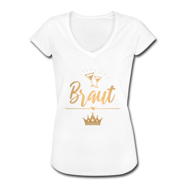 Junggesellenabschied T-Shirt - Braut Krone - Junggesellenabschied - goldfarbig