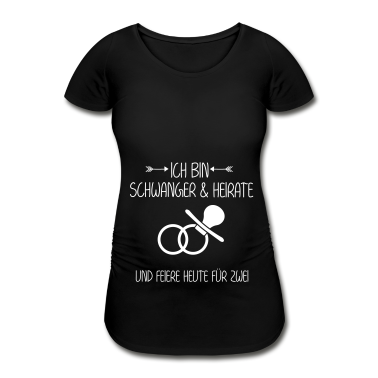 Junggesellenabschied T-Shirt - Schwanger JGA Junggesellinnenabschied Braut Heirat