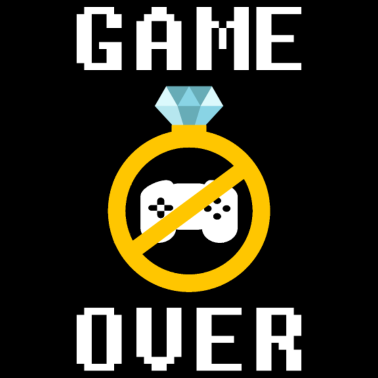 Motiv Game Over Bräutigam JGA Lustig Hochzeit Geschenk