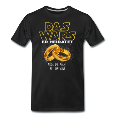 Junggesellenabschied T-Shirt - DAS WARS ER HEIRATET JGA Junggesellenabschied