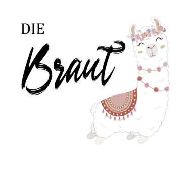 Motiv Braut Alpaka Geschenk Junggesellenabschied Frauen