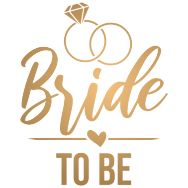 Motiv Bride to be - Zukünftige Braut - gold