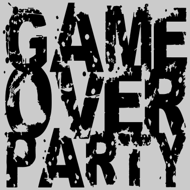 Motiv Game Over Party Abdruck Design