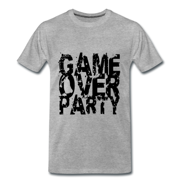 Junggesellenabschied T-Shirt - Game Over Party Abdruck Design