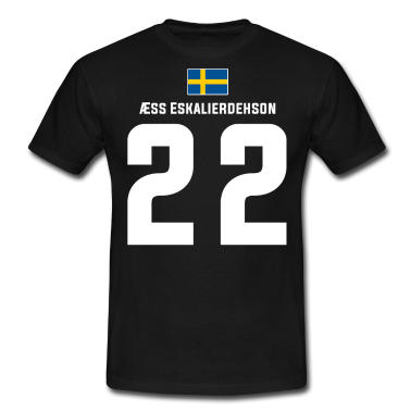 Junggesellenabschied T-Shirt - Schwedische Namen Fußball Sauf Mallorca Trikot