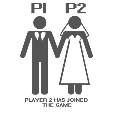 Motiv JGA / Junggesellenabschied: P1, P2, Player 2 has