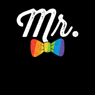 Motiv Herr Rainbow Bow Tie Shirt LGBT Junggesellenabschied