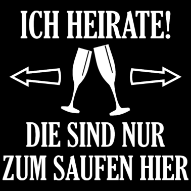 Motiv Braut Bräutigam Junggesellenabschied saufen