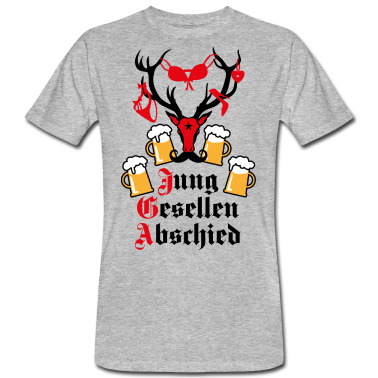 Junggesellenabschied T-Shirt - 158 Hirsch JGA Junggesellenabschied Bier Prost