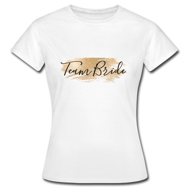 Junggesellenabschied T-Shirt - gold swash bride2