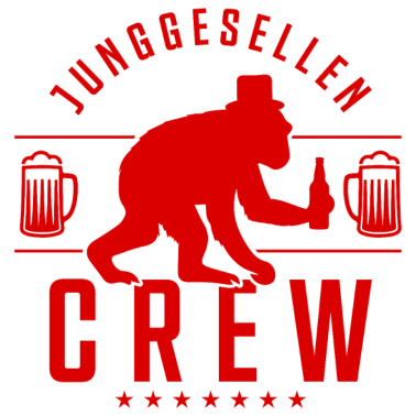 Motiv Junggesellenabschied Party Affe