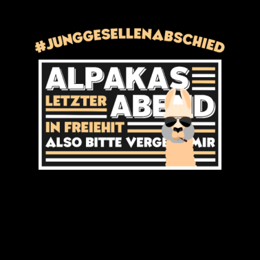 Motiv Junggesellenabschied Alpaka