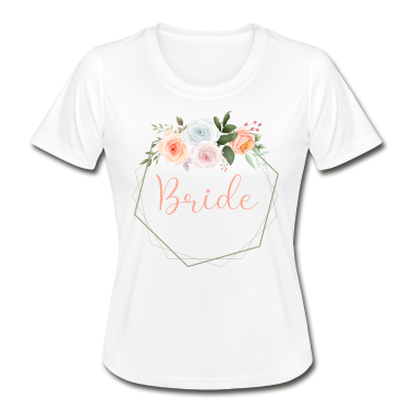 Junggesellenabschied T-Shirt - Bunte Rosen - Bride
