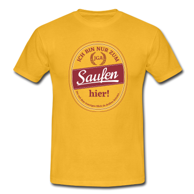 Junggesellenabschied T-Shirt - JGA 2021 Junggesellenabschied nur zum Saufen hier