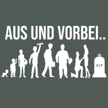 Motiv junggesellenabschied Geschenk. Aus und vorbei