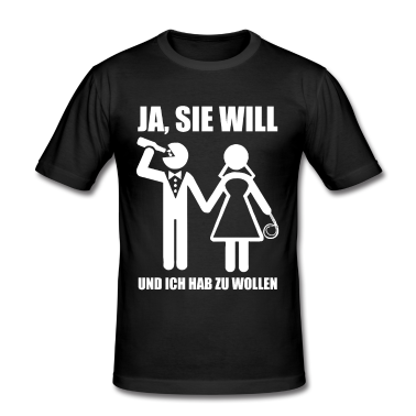 Junggesellenabschied T-Shirt - Junggesellenabschied Polterabend JGA Sie will