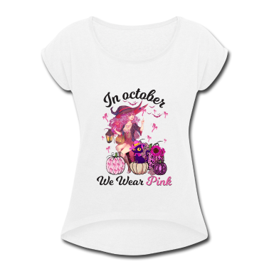 Junggesellenabschied T-Shirt - In October We Wear Pink BC Awareness Month