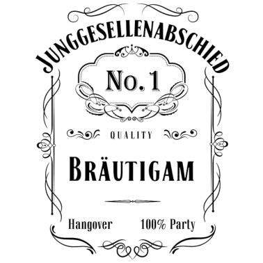 Motiv Junggesellenabschied T-Shirt Männer - Bräutigam