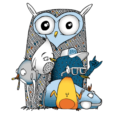 Motiv Birds Rock