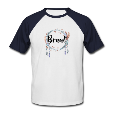 Junggesellenabschied T-Shirt - Braut Bride to be Boho Federn Verlobung JGA