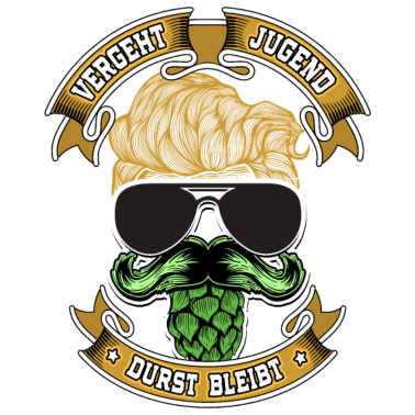 Motiv Jugend vergeht, Durst bleibt Lustiger Spruch Party