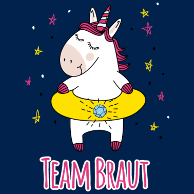 Motiv Team Braut - Einhorn - JGA Gruppenshirt