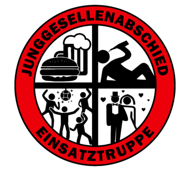 Motiv JGA Einsatztruppe (Schwarz auf Transparent)