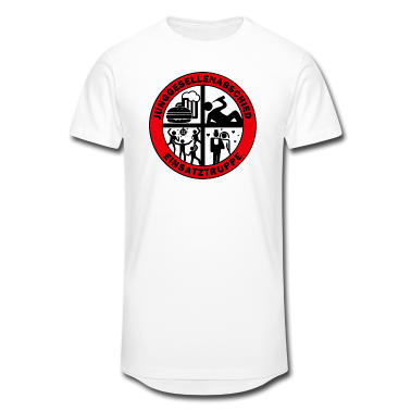 Junggesellenabschied T-Shirt - JGA Einsatztruppe (Schwarz auf Transparent)