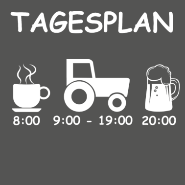 Motiv Tagesplan - Traktor
