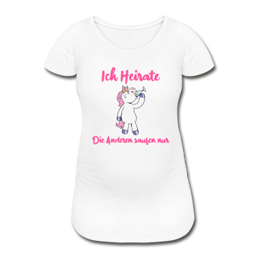 Junggesellenabschied T-Shirt - Einhorn JGA Ich Heirate - Die Anderen Saufen Nur